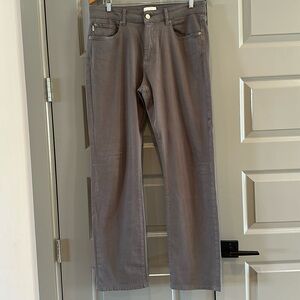 LAST CALL! DL1961 Avery Relaxed Straight pants slate grey twill 34x32